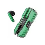 Q-E07 Earbud Bluetooth Handsfree ακουστικά με πράσινη θήκη φόρτισης