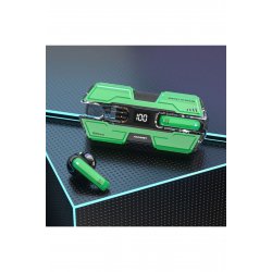 Q-E07 Earbud Bluetooth Handsfree ακουστικά με πράσινη θήκη φόρτισης
