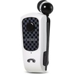 F Plus In-ear Bluetooth Handsfree Ακουστικό Πέτο Λευκό