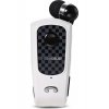 F Plus In-ear Bluetooth Handsfree Ακουστικό Πέτο Λευκό