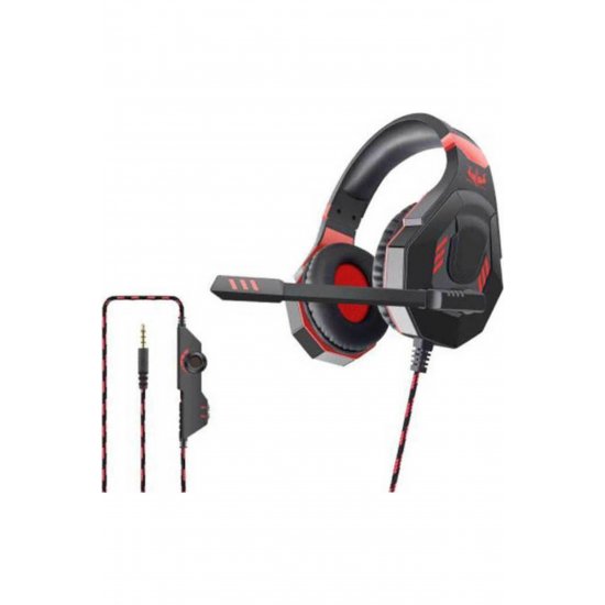 OV-P7 Over Ear Gaming Headset με σύνδεση 3,5mm Μαύρο/Κόκκινο OV-P7 Over Ear Gaming Headset με σύνδεση 3,5mm Μαύρο/Κόκκινο