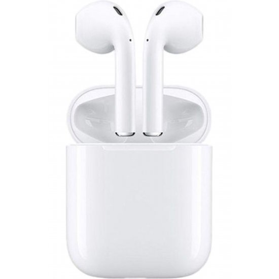 Ακουστικά I12 Earbud Bluetooth Handsfree με θήκη φόρτισης Λευκή