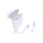 HBQ-i8 Earbud Bluetooth Handsfree ακουστικά με θήκη φόρτισης Λευκή