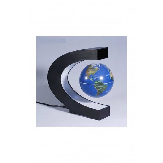 Floating Illuminated World Globe με ύψος 17cm
