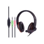 X10 Over Ear Gaming Headset με σύνδεση 3,5mm Μαύρο / Πορτοκαλί