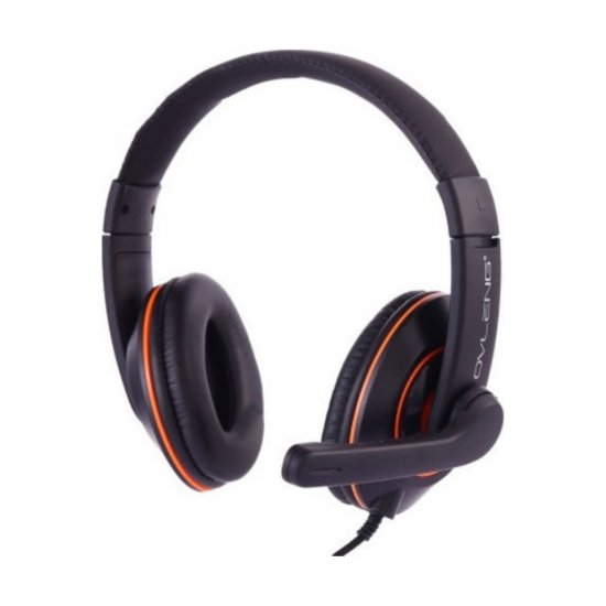 X10 Over Ear Gaming Headset με σύνδεση 3,5mm Μαύρο / Πορτοκαλί