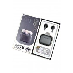 Ακουστικά ανοιχτής ακρόασης Bluetooth TWS Air16 με Μαύρη θήκη φόρτισης
