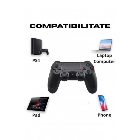 Ενσύρματο Smart Controller, συμβατό με PS4 και PC, για gaming