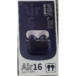 Ακουστικά ανοιχτής ακρόασης Bluetooth TWS Air16 με μπλε θήκη φόρτισης