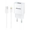 Φορτιστής με θύρα USB-A και καλώδιο Lightning Whites (C-832)