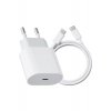 Φορτιστής FastCharge USB-C 20W με καλώδιο Type-C 1m, Λευκό