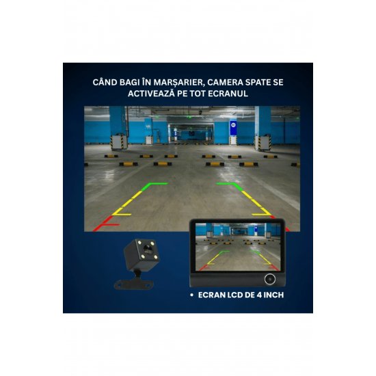 Dash Cam με εσωτερική-εξωτερική μαγνητοσκόπηση, ανάλυση Full HD Dash Cam με εσωτερική-εξωτερική μαγνητοσκόπηση, ανάλυση Full HD