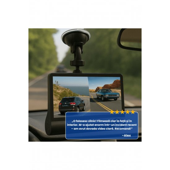 Dash Cam με εσωτερική-εξωτερική μαγνητοσκόπηση, ανάλυση Full HD Dash Cam με εσωτερική-εξωτερική μαγνητοσκόπηση, ανάλυση Full HD