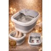 Πτυσσόμενο Foot Spa Massager με θέρμανση, φυσαλίδες και ρολά, 500W, 15L
