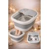 Πτυσσόμενο Foot Spa Massager με θέρμανση, φυσαλίδες και ρολά, 500W, 15L