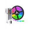 ΣΕΤ 2 RGB LED strip kit 5050 5m 60 LED/m, τηλεχειριστήριο υπερύθρων 44 πλήκτρων, προσαρμογέας 12V 6A