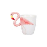 Κούπα 3D Flamingo Κεραμική Πολύχρωμη 450ml