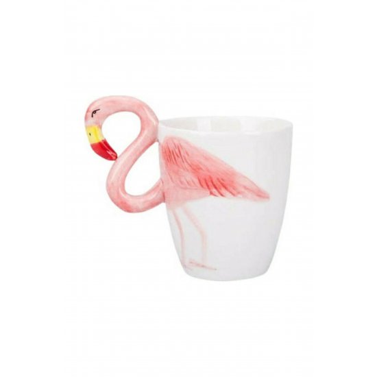 Κούπα 3D Flamingo Κεραμική Πολύχρωμη 450ml
