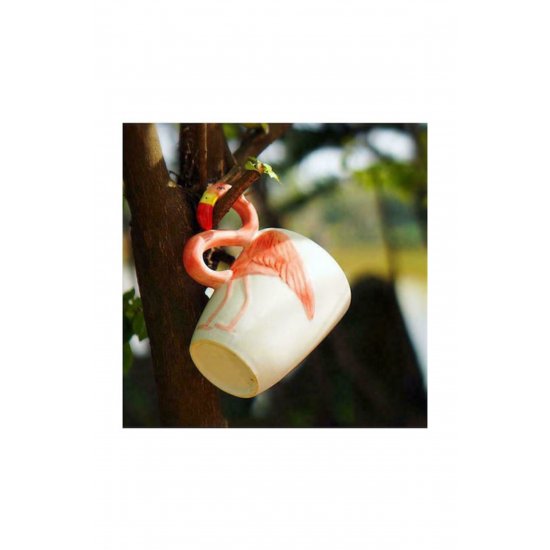 Κούπα 3D Flamingo Κεραμική Πολύχρωμη 450ml