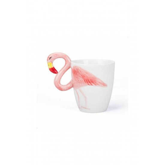 Κούπα 3D Flamingo Κεραμική Πολύχρωμη 450ml
