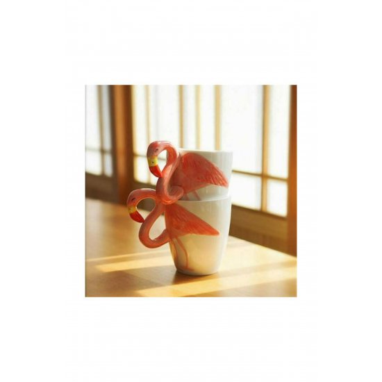Κούπα 3D Flamingo Κεραμική Πολύχρωμη 450ml
