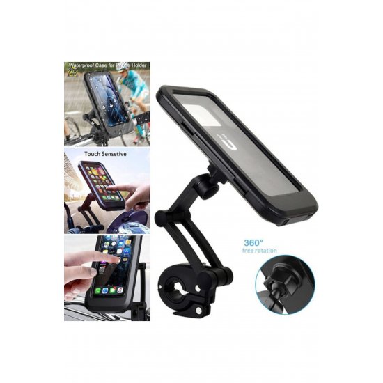 Mount Phone Motorcycle with Waterproof Case 6,5