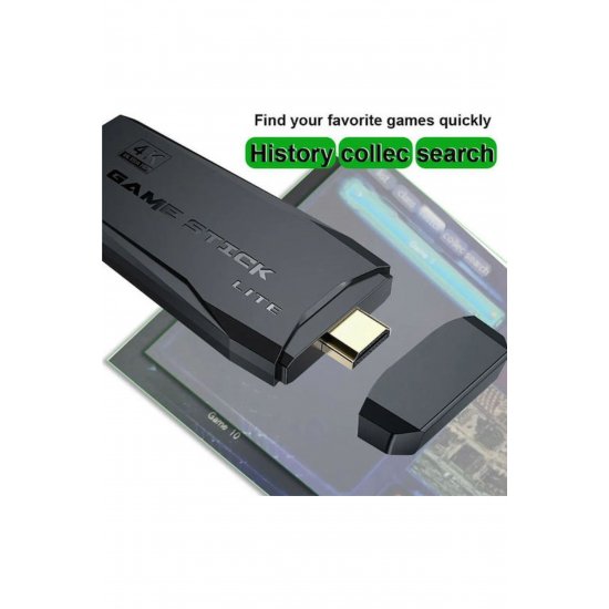 Ασύρματο χειριστήριο Gamepad με 4k Ultra Hd Game Stick Electronic Kids Retro Console για ηλικίες 8+