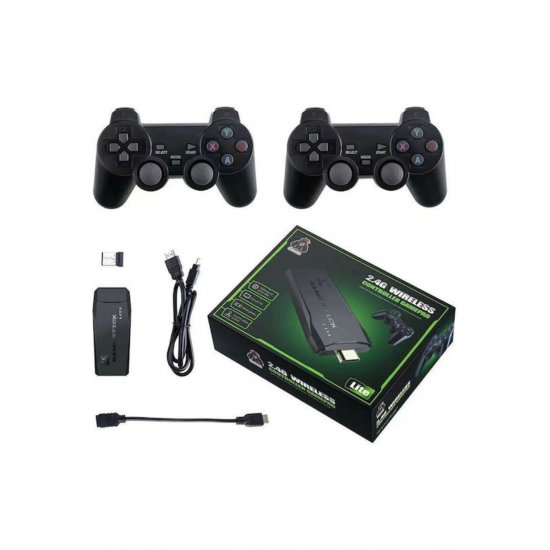 Ασύρματο χειριστήριο Gamepad με 4k Ultra Hd Game Stick Electronic Kids Retro Console για ηλικίες 8+