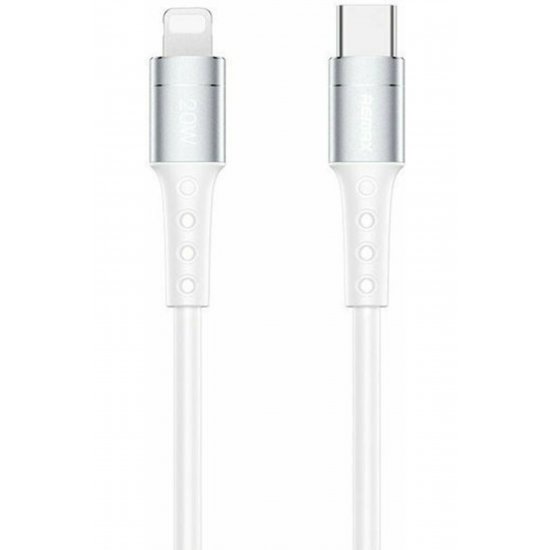 RC-198i Πλεγμένο καλώδιο USB-C σε Lightning 20W Λευκό 1m (RC-198i)