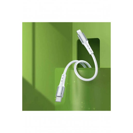 RC-198i Πλεγμένο καλώδιο USB-C σε Lightning 20W Λευκό 1m (RC-198i)