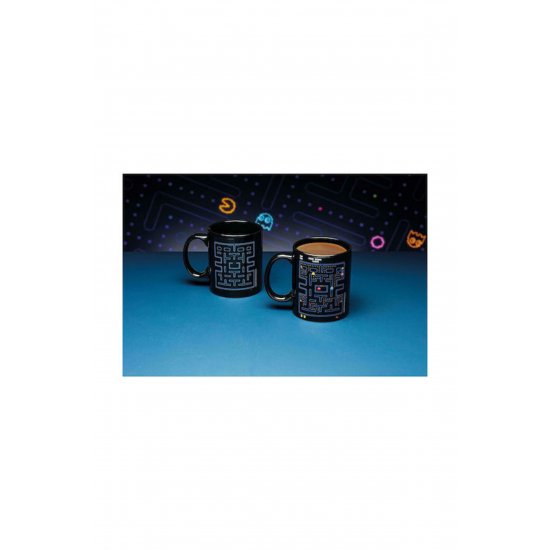 Pac Man Heat Change Κεραμική Μαύρη Κούπα 330ml Κωδικός: PP4360PM