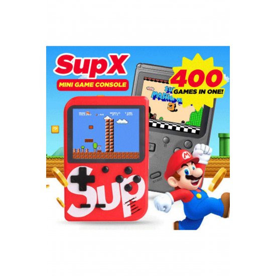 Μίνι Ηλεκτρονική παιδική κονσόλα χειρός 8 bit για ηλικίες 6+ Κόκκινη