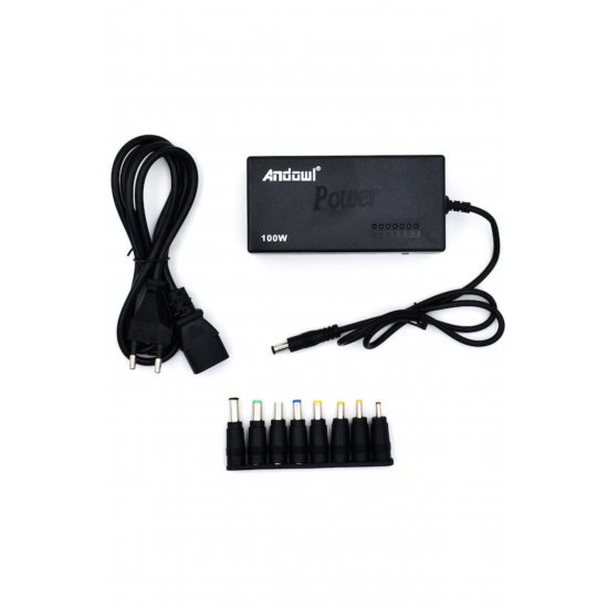 Qa23 Universal Laptop Charger 120W 24V με αποσπώμενο καλώδιο ρεύματος και με σετ βύσματος Κωδικός: Q-A23