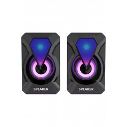 Ηχεία 2.0 με μαύρο RGB 6W