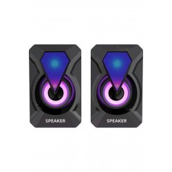Ηχεία 2.0 με μαύρο RGB 6W