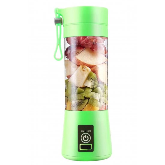 Φορητό Μίνι Μπλέντερ, 2 Λεπίδες, 380 ml, Πράσινο, Επαναφορτιζόμενο USB Φορητό Μίνι Μπλέντερ, 2 Λεπίδες, 380 ml, Πράσινο, Επαναφορτιζόμενο USB