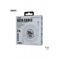 RC-183I USB-C σε καλώδιο Lightning 20W Λευκό 2m (11571)