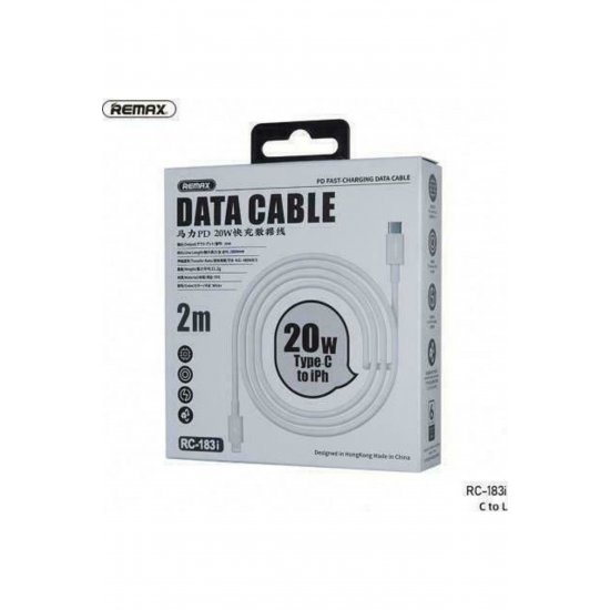 RC-183I USB-C σε καλώδιο Lightning 20W Λευκό 2m (11571)