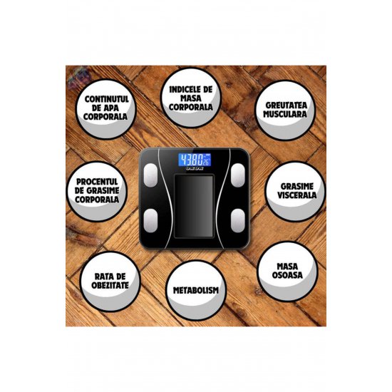 Έξυπνη ζυγαριά BodyPRO με εφαρμογή BMI και Bluetooth