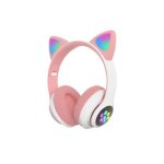 Ασύρματα Παιδικά Ακουστικά, Cat Ear, LED, Stereo