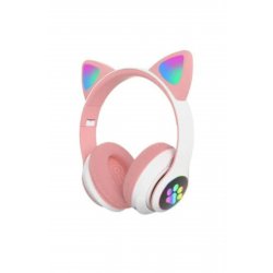 Ασύρματα Παιδικά Ακουστικά, Cat Ear, LED, Stereo