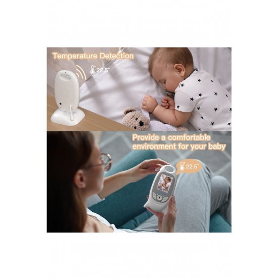 Baby Monitor, Audio-Video Camera για επιτήρηση βρεφών/ηλικιωμένων/ζώων, οθόνη 720P, 2 Baby Monitor, Audio-Video Camera για επιτήρηση βρεφών/ηλικιωμένων/ζώων, οθόνη 720P, 2