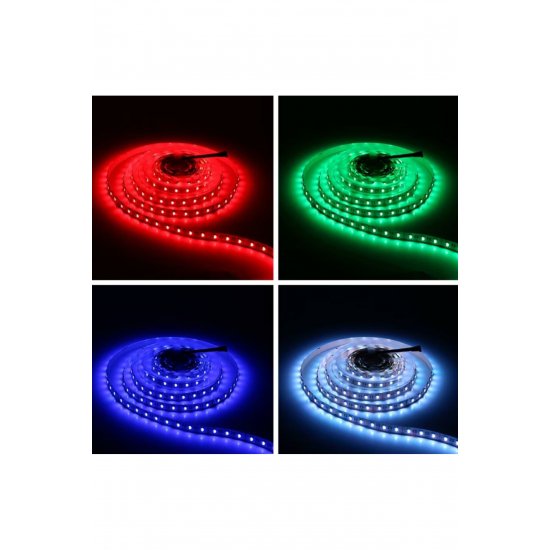 RGB LED Strip Kit με Τηλεχειριστήριο 300 LED Μήκος 5m 220V BS