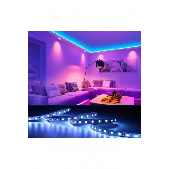 RGB LED Strip Kit με Τηλεχειριστήριο 300 LED Μήκος 5m 220V BS