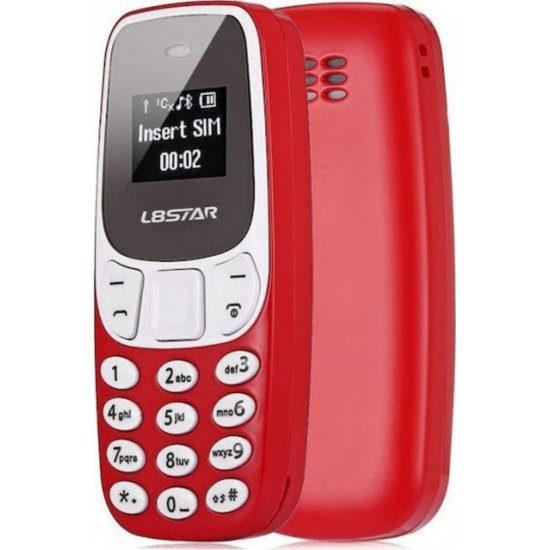 L8STAR BM10 Mini Dual SIM Κινητό με Κόκκινα Κουμπιά