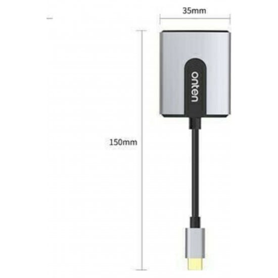 Μετατροπέας USB-C αρσενικό σε HDMI θηλυκό Γκρι 1τμχ TN-9587S