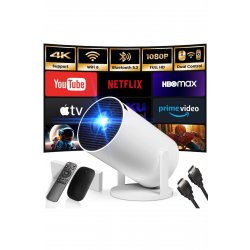 Έξυπνος προβολέας 4K Ultra HD – 260 ANSI, 9000 Lumens, Android TV 14, Wi-Fi, Bluetooth 5.0