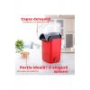 Stuffix® Hot Air Popcorn Maker, Χωρίς λάδι, 3 λεπτά, 1200 W, Κόκκινο
