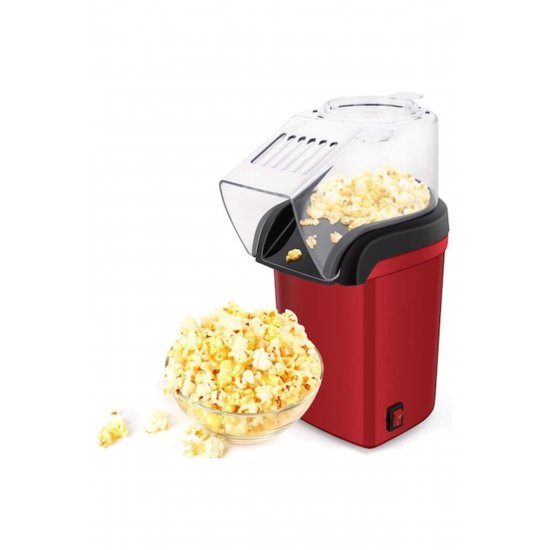 Stuffix® Hot Air Popcorn Maker, 1200W, έτοιμο σε 2-3 λεπτά, κόκκινο