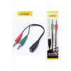 Μετατροπέας Qyp30 3,5 mm 2x αρσενικό σε 3,5 mm θηλυκό 1 τεμ.